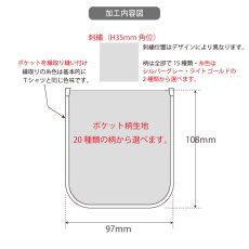 画像8: Custom-Pocket ワンポイント刺繍入り (8)
